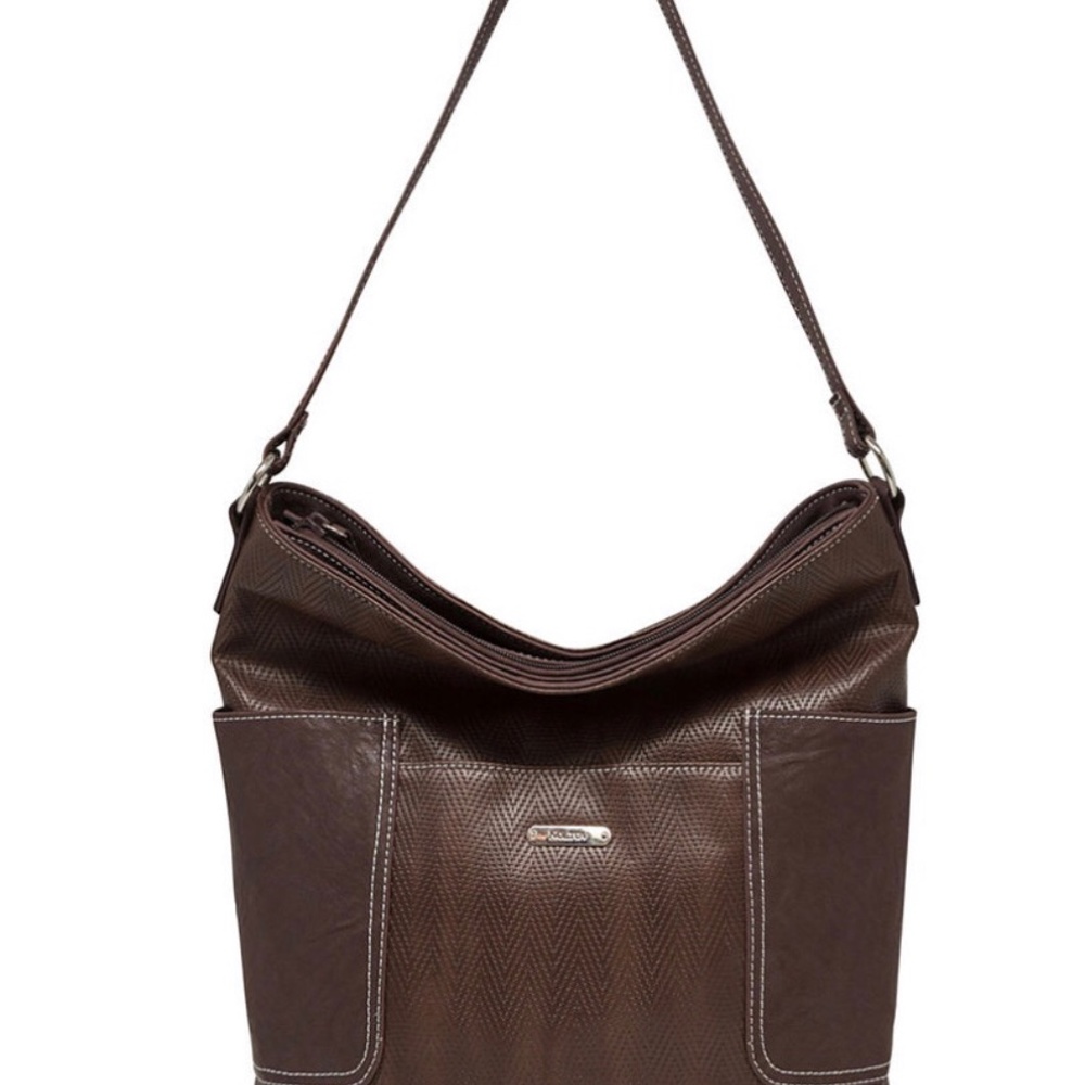 KOLTOV TRIXIE Tessere Weave Shoulder Bucket Bag